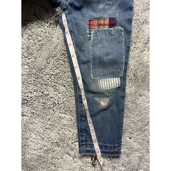 Polo Ralph Lauren Astor Slim Boyfriend Jeans Girls 3T Patchwork Distressed Denim - Picture 14 of 15